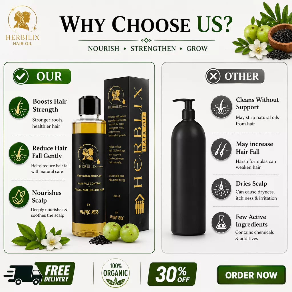Herblix Hair Repair & Growth Oil -Free from Harsh Chemicals