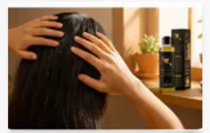 Apply Herblix Hair Oil to scalp and hair